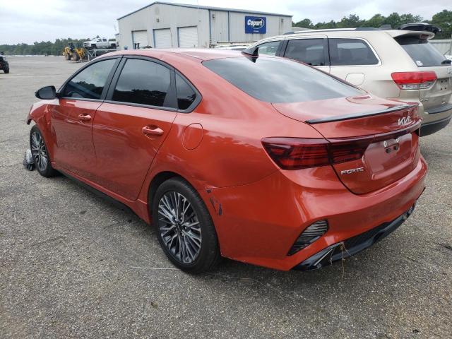 3KPF54AD1NE437671 - 2022 KIA FORTE GT LINE ORANGE photo 2