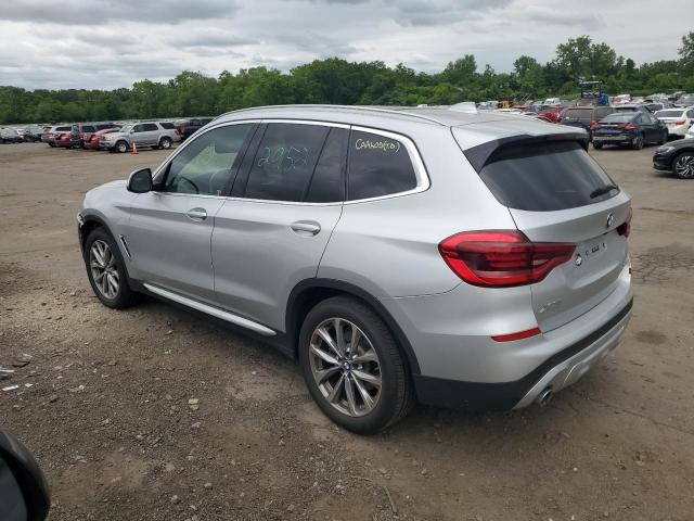 5UXTR9C59JLD70556 - 2018 BMW X3 XDRIVE30I SILVER photo 2