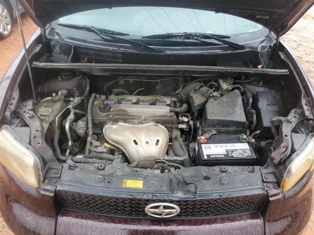 JTLKE50E281051979 - 2008 TOYOTA SCION XB MAROON photo 11