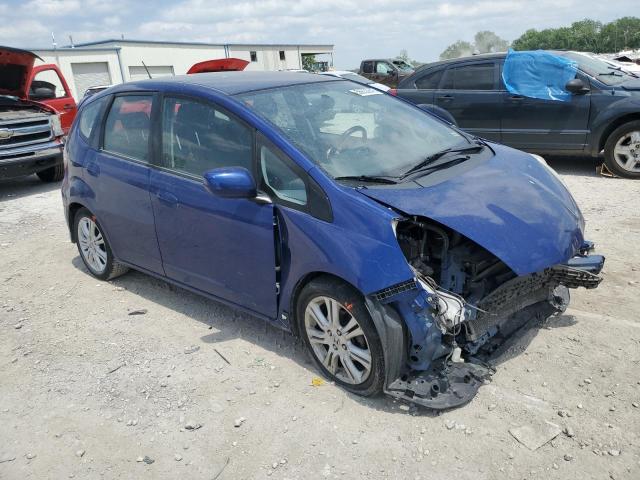 JHMGE8H4XAC013729 - 2010 HONDA FIT SPORT BLUE photo 4