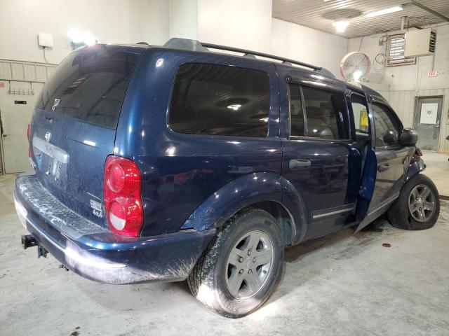 1D4HB58D54F228034 - 2004 DODGE DURANGO LIMITED BLUE photo 3