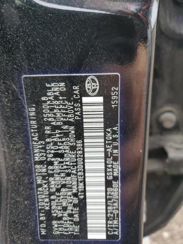 4T1BK1EB3DU028386 - 2013 TOYOTA AVALON BASE Mavi foto 12