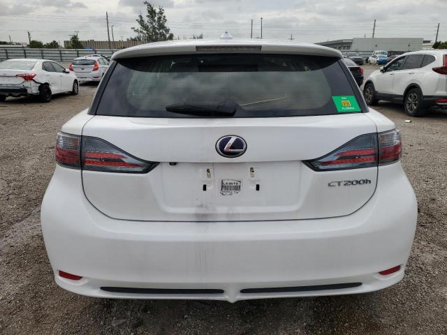 JTHKD5BH3C2112814 - 2012 LEXUS CT 200 WHITE photo 6