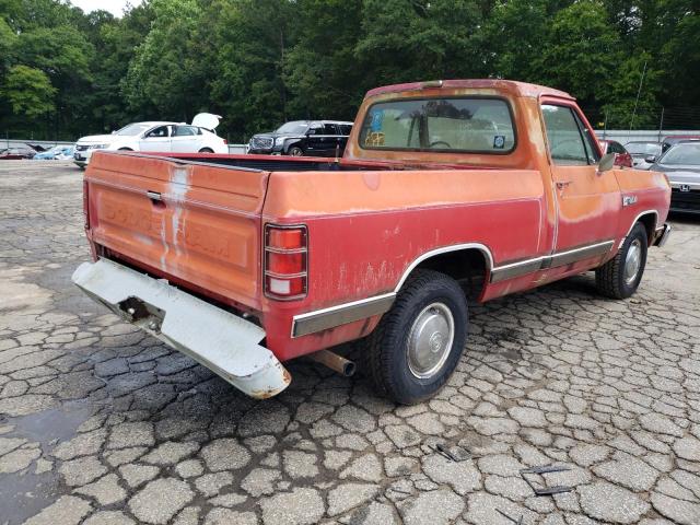 1B7FD04X0JS632198 - 1988 DODGE D-SERIES D100 RED photo 3