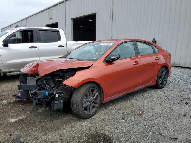 3KPF34AD4ME390009 - 2021 KIA FORTE GT LINE ORANGE photo 1