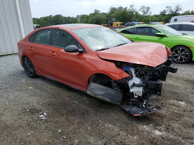 3KPF34AD4ME390009 - 2021 KIA FORTE GT LINE ORANGE photo 4