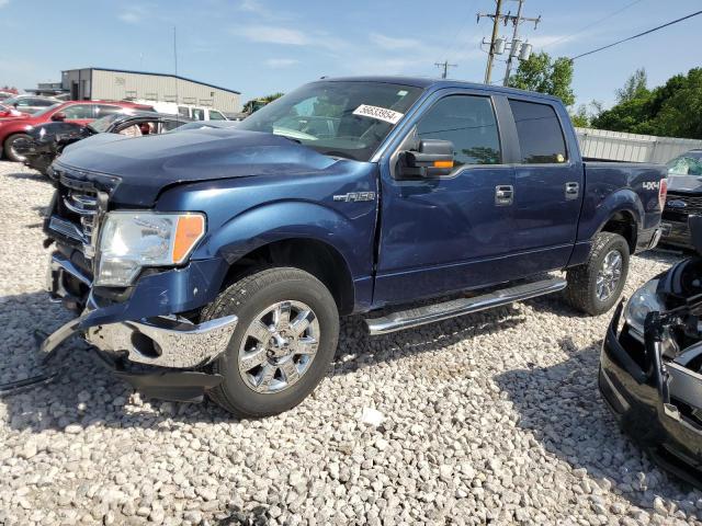 1FTFW1EF8EKE82370 - 2014 FORD F150 SUPERCREW BLUE photo 1