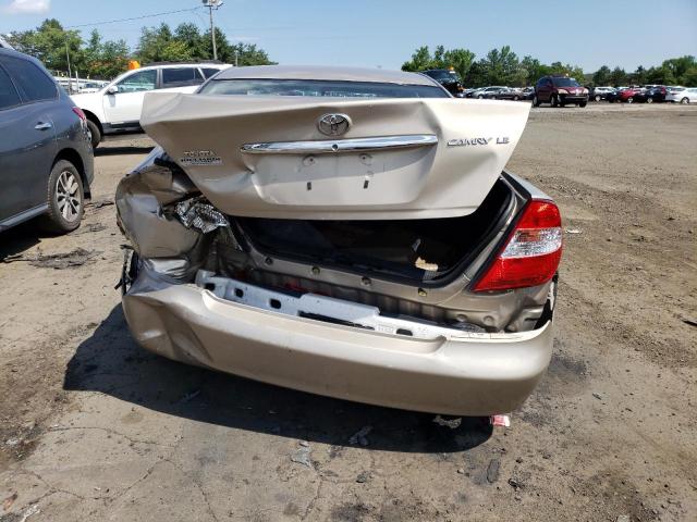 4T1BE32K43U732859 - 2003 TOYOTA CAMRY LE BEIGE photo 6