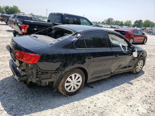 3VW1K7AJ3EM332708 - 2014 VOLKSWAGEN JETTA BASE أسود صورة 3