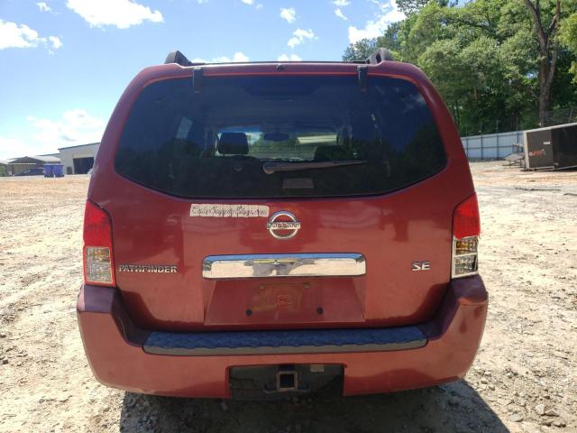 5N1AR18U85C748617 - 2005 NISSAN PATHFINDER LE BURGUNDY photo 6