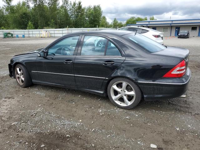 WDBRF40J45F722354 - 2005 MERCEDES-BENZ C 230K SPORT SEDAN BLACK photo 2