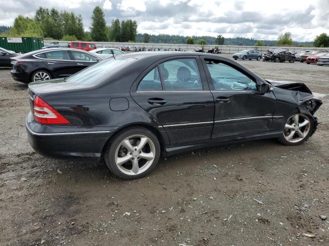 WDBRF40J45F722354 - 2005 MERCEDES-BENZ C 230K SPORT SEDAN BLACK photo 3