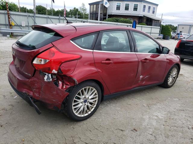 1FADP3N21EL201653 - 2014 FORD FOCUS TITANIUM RED photo 3