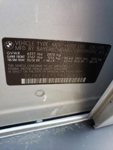 5UXFE43539L274507 - 2009 BMW X5 XDRIVE30I Srebrny zdjęcie 13