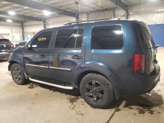 5FNYF48959B021517 - 2009 HONDA PILOT TOURING BLUE photo 2