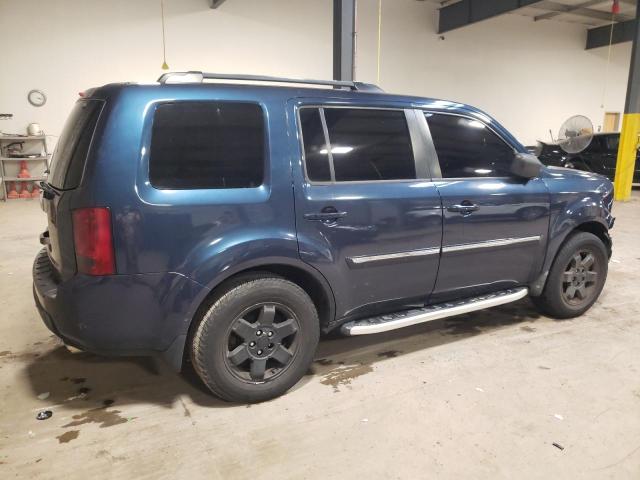 5FNYF48959B021517 - 2009 HONDA PILOT TOURING BLUE photo 3