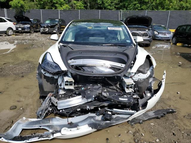 5YJ3E1EB4NF334863 - 2022 TESLA MODEL 3 WHITE photo 5