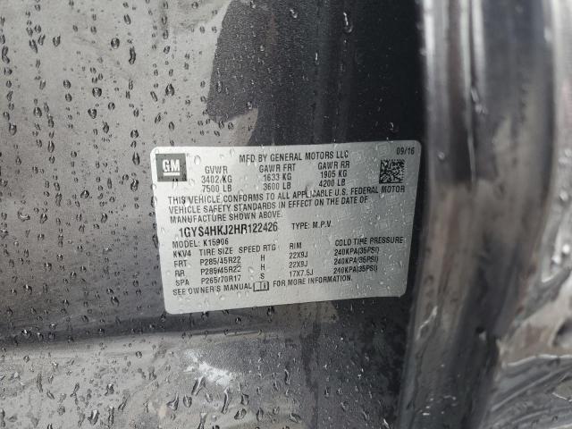 1GYS4HKJ2HR122426 - 2017 CADILLAC ESCALADE ESV LUXURY CHARCOAL photo 13