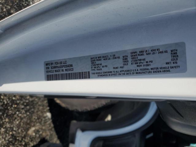 3C6MRVJG5PE554286 - 2023 RAM PROMASTER 3500 HIGH თეთრი ფოტო 12