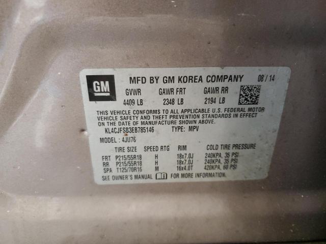 KL4CJFSB3EB785146 - 2014 BUICK ENCORE CONVENIENCE 石墨色 照片 13