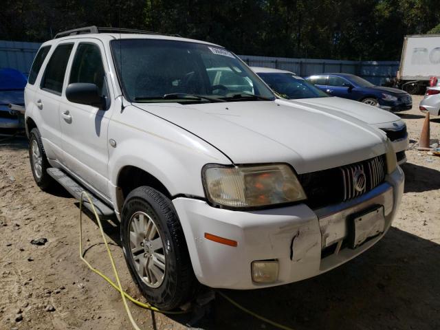 4M2YU56166KJ10093 - 2006 MERCURY MARINER WHITE photo 1