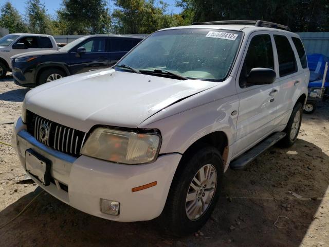 4M2YU56166KJ10093 - 2006 MERCURY MARINER WHITE photo 2