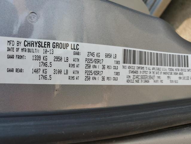 2C4RC1BG5ER195427 - 2014 CHRYSLER TOWN & COU TOURING ნაცრისფერი ფოტო 13