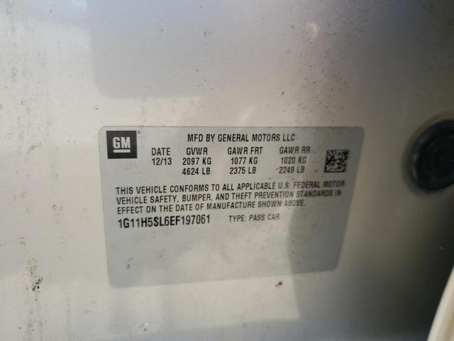 1G11H5SL6EF197061 - 2014 CHEVROLET MALIBU LTZ თაფლისფერი ფოტო 12