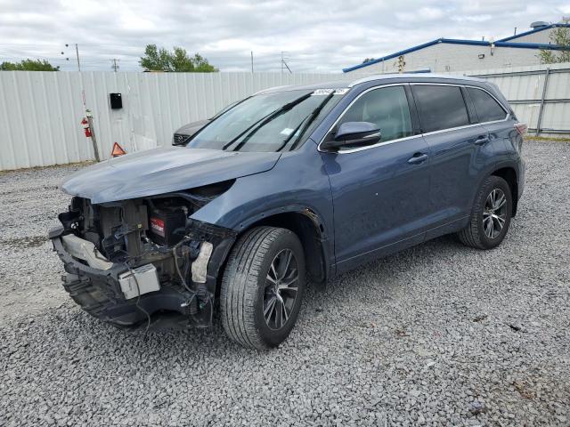 5TDJKRFH5GS242872 - 2016 TOYOTA HIGHLANDER XLE BLUE photo 1