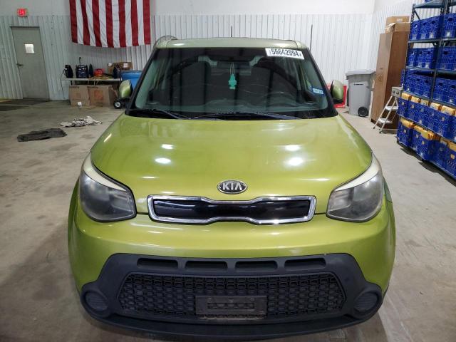 KNDJN2A28E7719190 - 2014 KIA SOUL GREEN photo 5