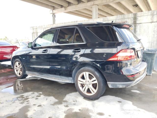4JGDA5HB9CA025295 - 2012 MERCEDES-BENZ ML 350 4MATIC BLACK photo 2