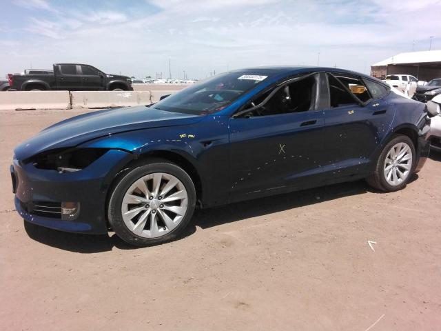 5YJSA1E29JF284124 - 2018 TESLA MODEL S BLUE photo 1