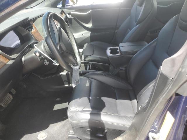 5YJSA1E29JF284124 - 2018 TESLA MODEL S BLUE photo 7