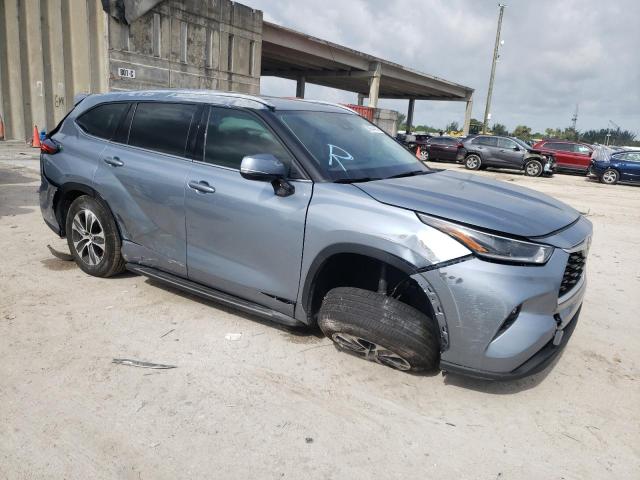 5TDGZRAH1MS076830 - 2021 TOYOTA HIGHLANDER XLE Turkuaz foto 4