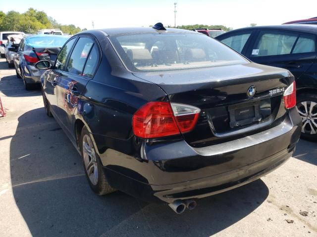 WBAVC93538K038490 - 2008 BMW 328 XI BLACK photo 3