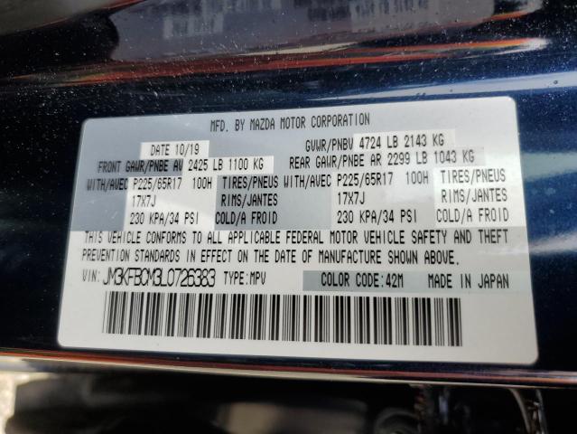 JM3KFBCM3L0726383 - 2020 MAZDA CX-5 TOURING BLUE photo 13