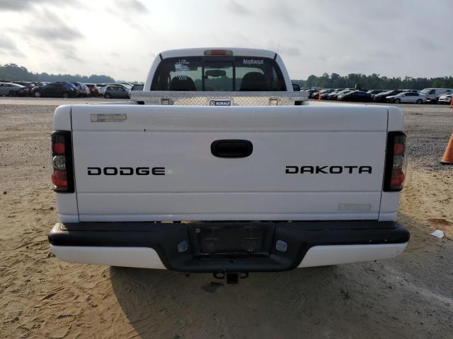 1D7GG36N24S657641 - 2004 DODGE DAKOTA SPORT WHITE photo 6