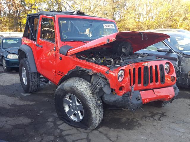 1C4AJWAG1DL558735 - 2013 JEEP WRANGLER SPORT RED photo 1