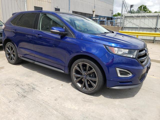 2FMTK4AP7FBC16702 - 2015 FORD EDGE SPORT BLUE photo 4