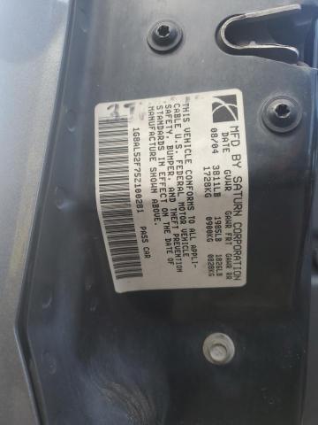 1G8AL52F75Z100281 - 2005 SATURN ION LEVEL 3 GRAY photo 12