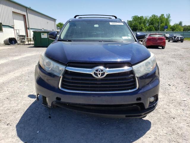 5TDJKRFH0GS264729 - 2016 TOYOTA HIGHLANDER XLE Mavi foto 5