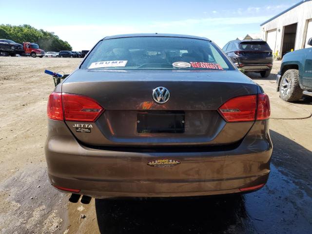 3VW2K7AJ9EM365460 - 2014 VOLKSWAGEN JETTA BASE BROWN photo 6