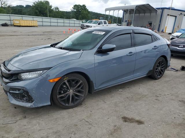 SHHFK7H91LU209929 - 2020 HONDA CIVIC SPORT TOURING GRAY photo 1