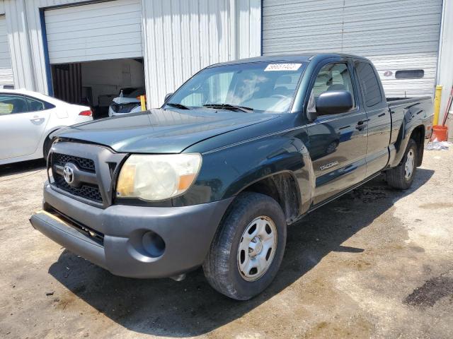 5TFTX4CN6BX006791 - 2011 TOYOTA TACOMA ACCESS CAB GREEN photo 1