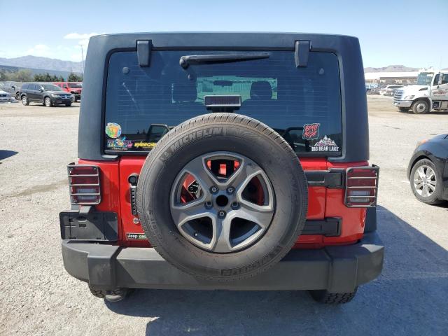 1C4BJWDG2HL699643 - 2017 JEEP WRANGLER U SPORT RED photo 6