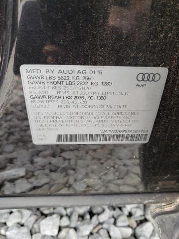 WA1WGAFP9FA087796 - 2015 AUDI Q5 PRESTIGE CHARCOAL photo 13