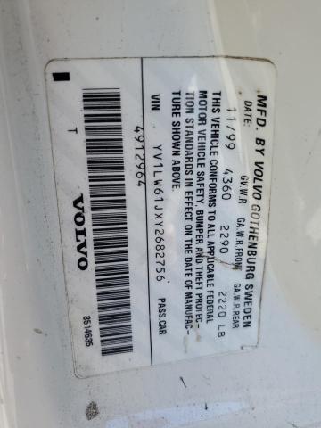 YV1LW61JXY2682756 - 2000 VOLVO V70 BASE WHITE photo 13