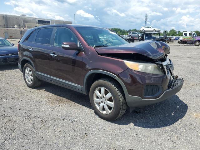 5XYKT3A19BG079450 - 2011 KIA SORENTO BASE BURGUNDY photo 4