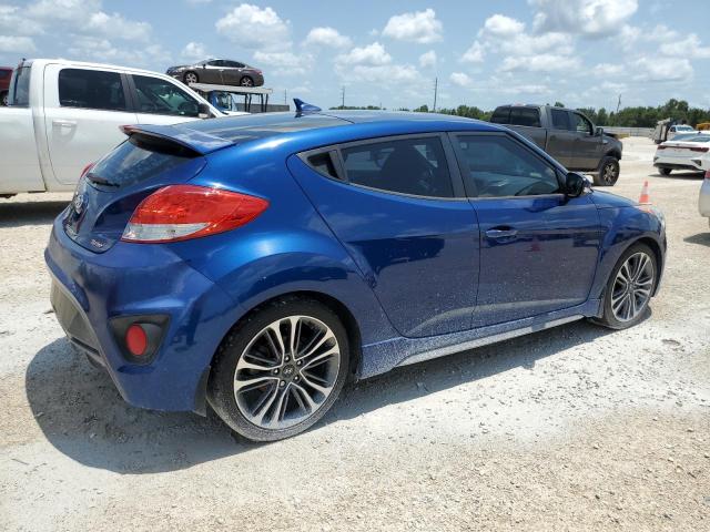 KMHTC6AE8GU249145 - 2016 HYUNDAI VELOSTER TURBO BLUE photo 3