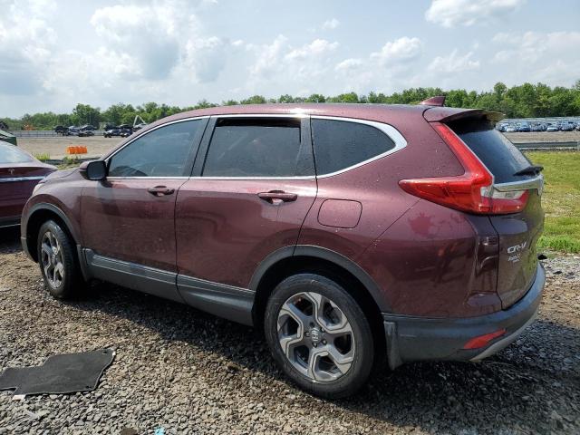 7FARW2H88KE026236 - 2019 HONDA CR-V EXL BURGUNDY photo 2